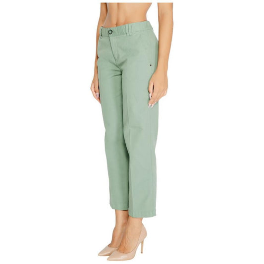 Street One Turquoise Cotton Pant ST-15192202561-W36 | L28