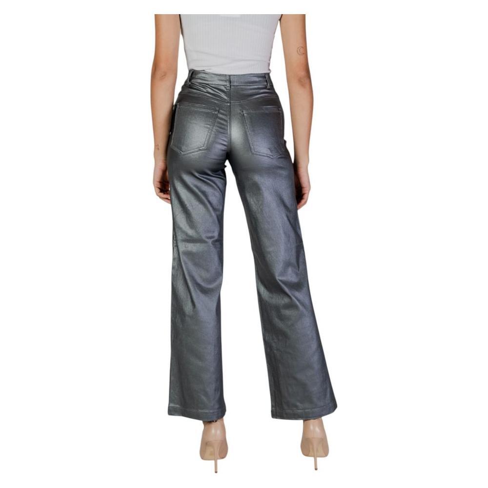 Jacqueline De Yong Silver Viscose Pant JA-15798600226-S/32