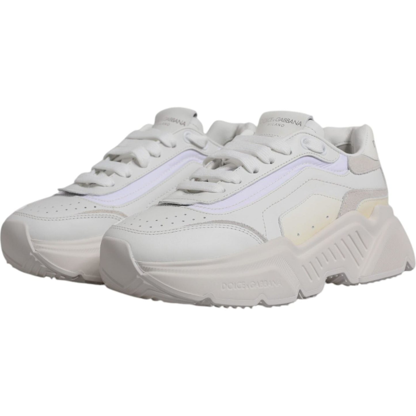 Dolce & Gabbana White Daymaster Low Top Sneakers Shoes