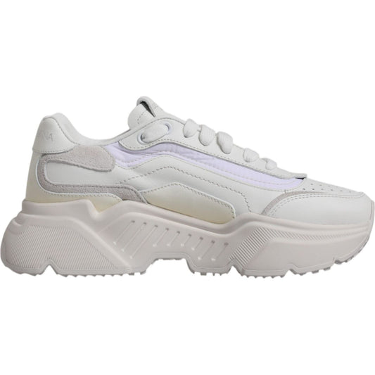 Dolce & Gabbana White Daymaster Low Top Sneakers Shoes LA11962-37.5