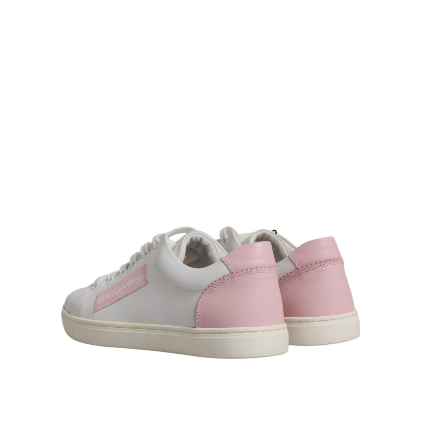 Dolce & Gabbana White Classic Calf Leather Sneakers Shoes