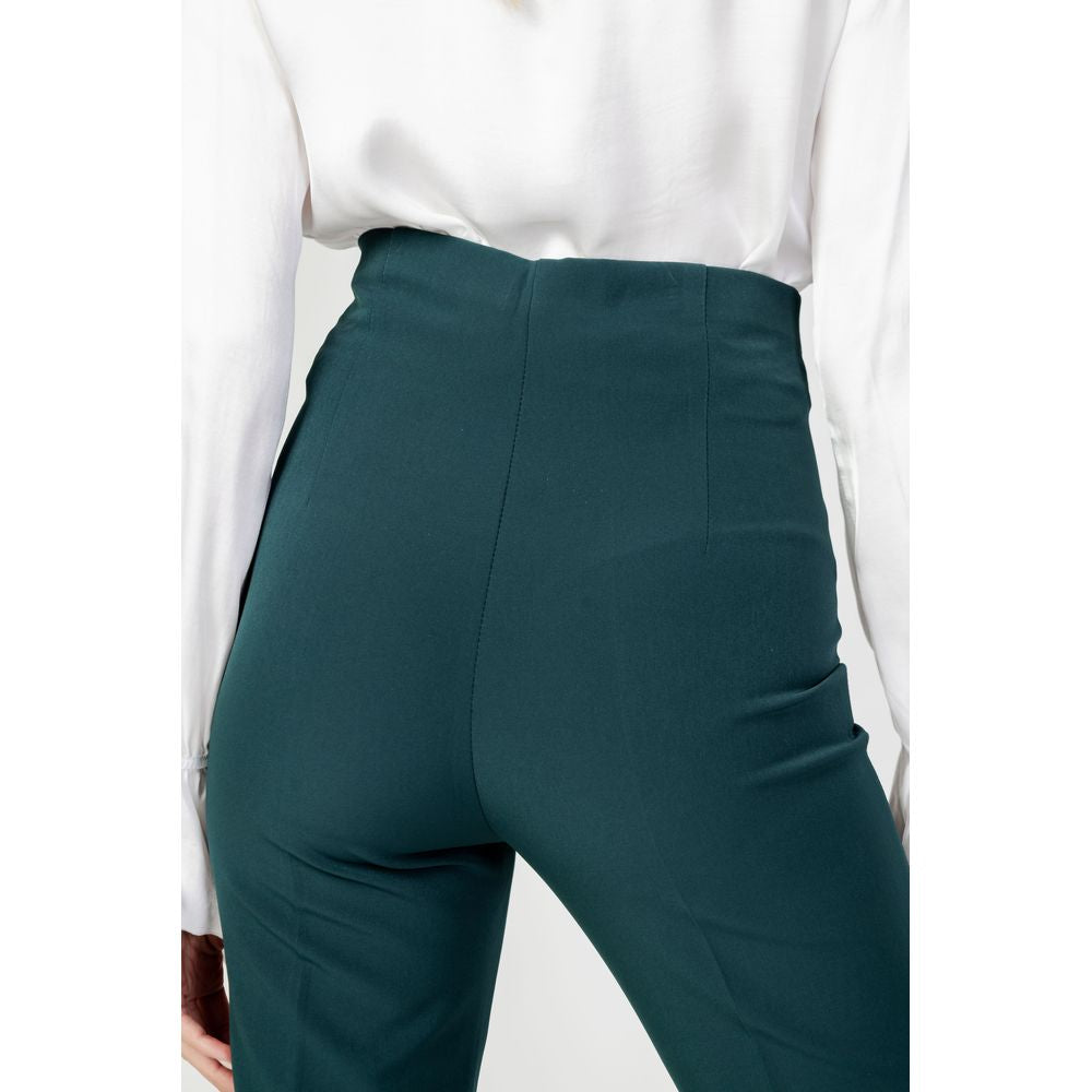 Sandro Ferrone Green Polyester Pants