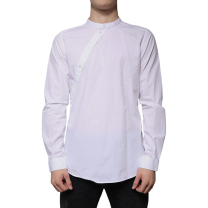 Dolce & Gabbana White Cotton Slim Fit MARTINI Dress Shirt Dolce & Gabbana