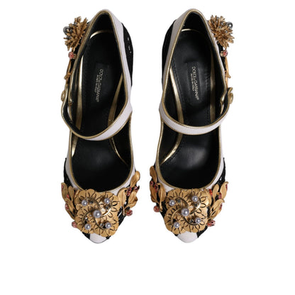 Dolce & Gabbana Multicolor Embellished Heels Pumps Shoes Dolce & Gabbana