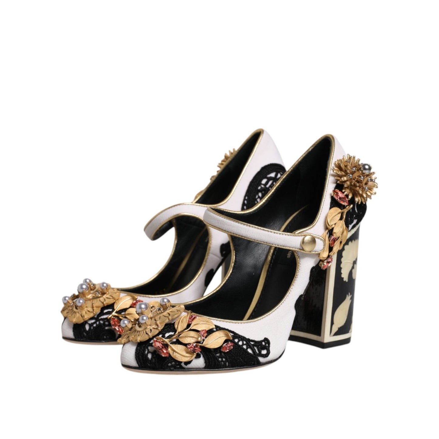 Dolce & Gabbana Multicolor Embellished Heels Pumps Shoes Dolce & Gabbana