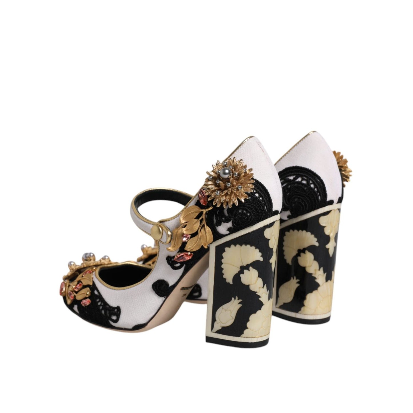 Dolce & Gabbana Multicolor Embellished Heels Pumps Shoes Dolce & Gabbana