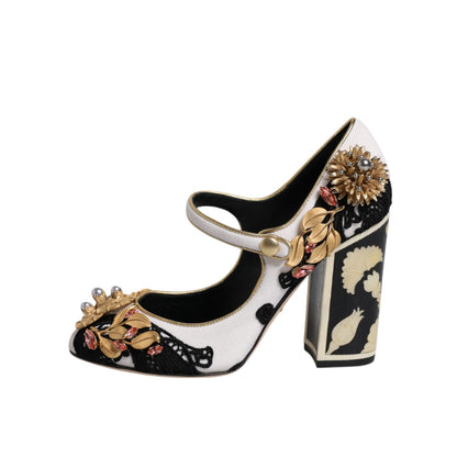 Dolce & Gabbana Multicolor Embellished Heels Pumps Shoes Dolce & Gabbana
