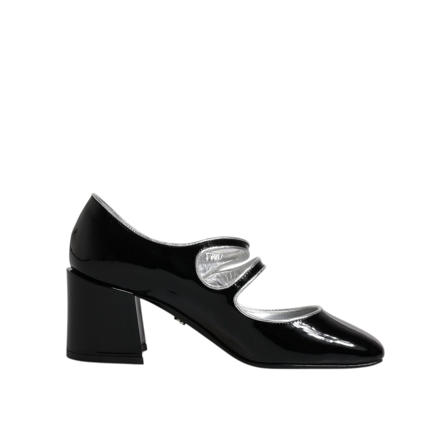 Dolce & Gabbana Black Patent Leather Crystal Mary Jane Pumps Shoes Dolce & Gabbana