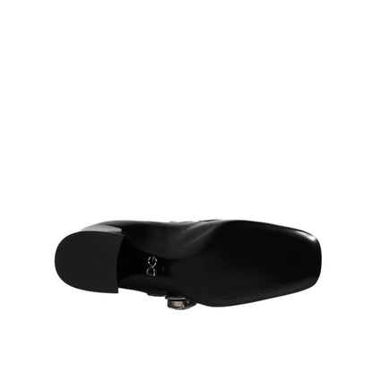 Dolce & Gabbana Black Patent Leather Crystal Mary Jane Pumps Shoes Dolce & Gabbana