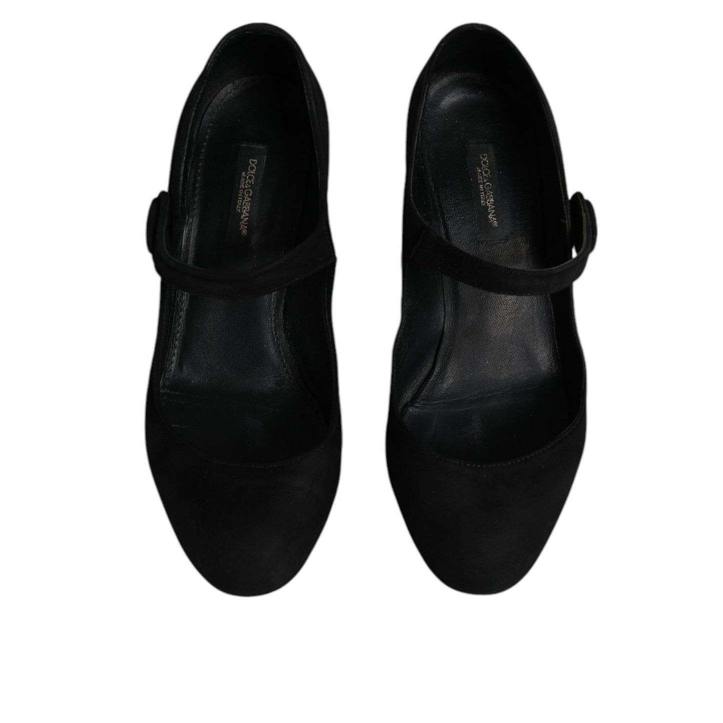 Dolce & Gabbana Black Suede Leather KEIRA Heels Pumps Shoes