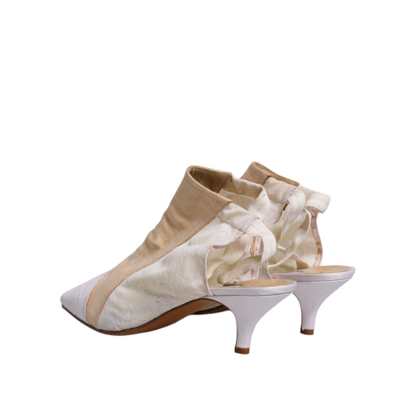 Dolce & Gabbana Multicolor Patchwork Heels Slingback Shoes Dolce & Gabbana