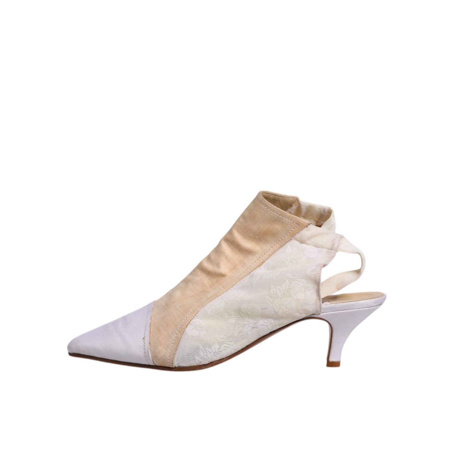 Dolce & Gabbana Multicolor Patchwork Heels Slingback Shoes Dolce & Gabbana