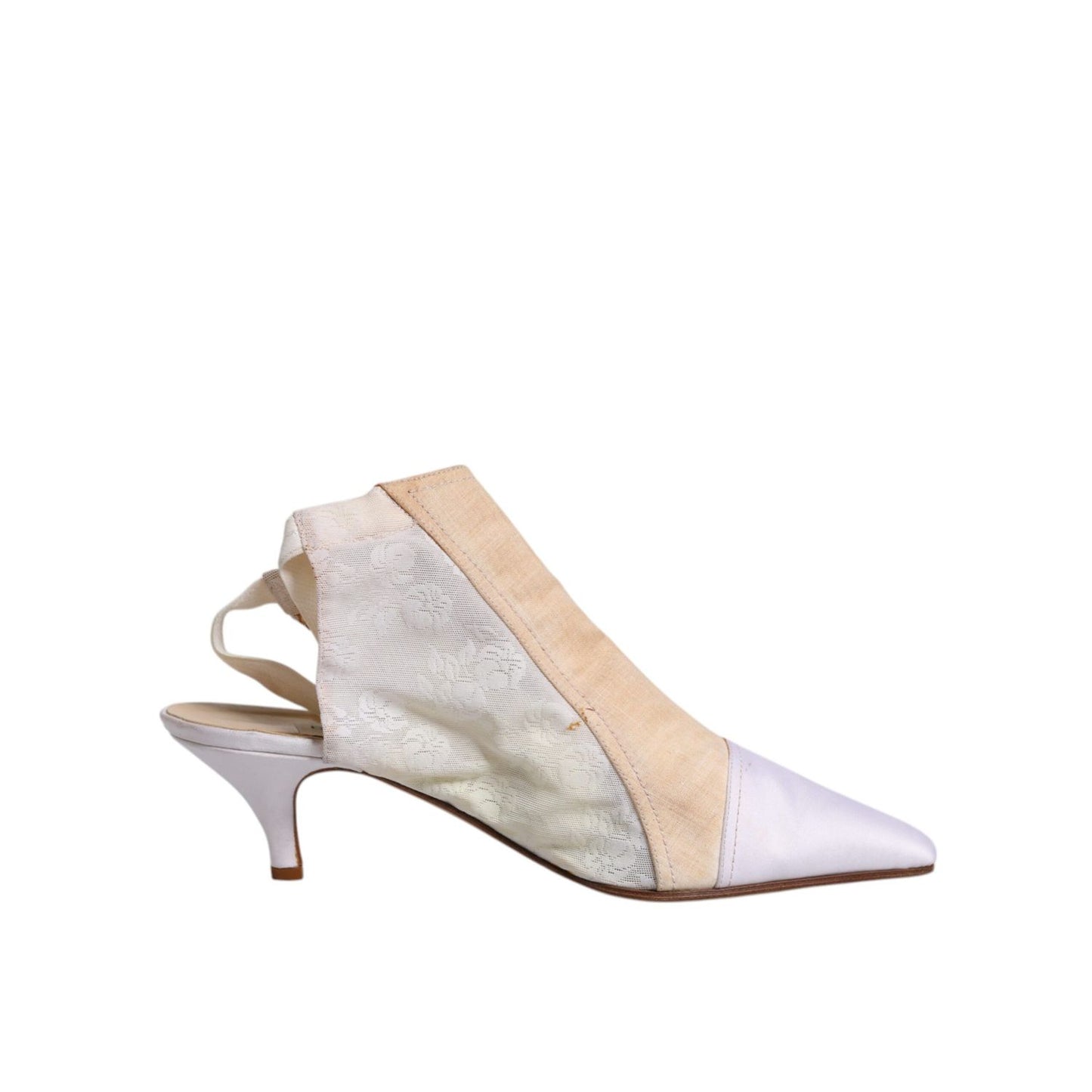 Dolce & Gabbana Multicolor Patchwork Heels Slingback Shoes Dolce & Gabbana