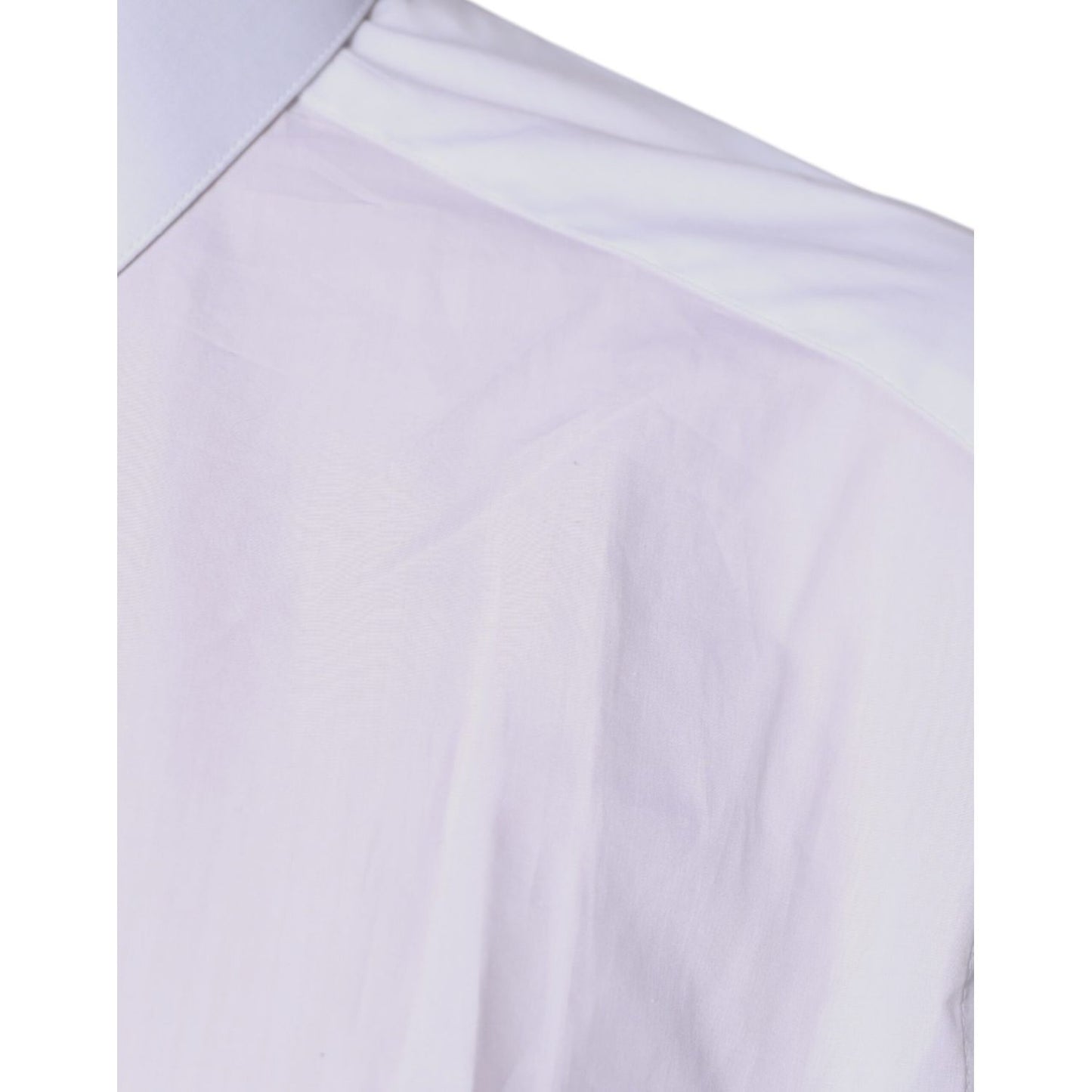 Dolce & Gabbana White Cotton Collared Long Sleeves Shirt Top Dolce & Gabbana