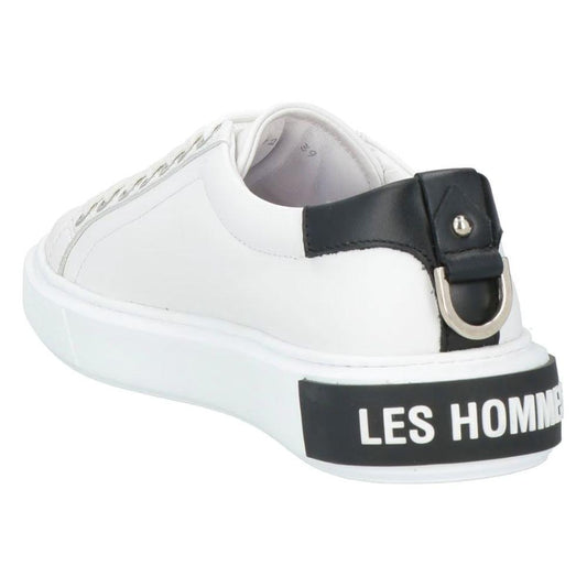 Les Hommes White Calfskin Men Sneaker LE-14345-EU43/US10