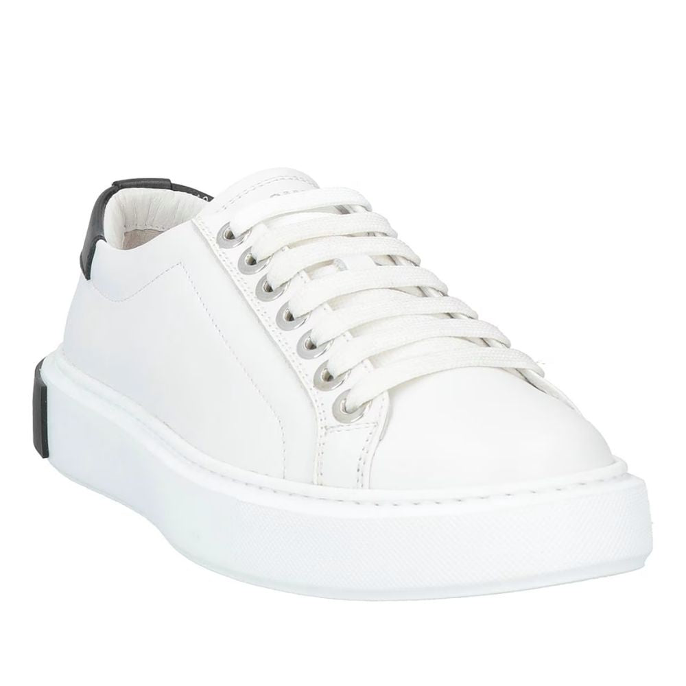 Les Hommes White Calfskin Men Sneaker LE-14345-EU43/US10