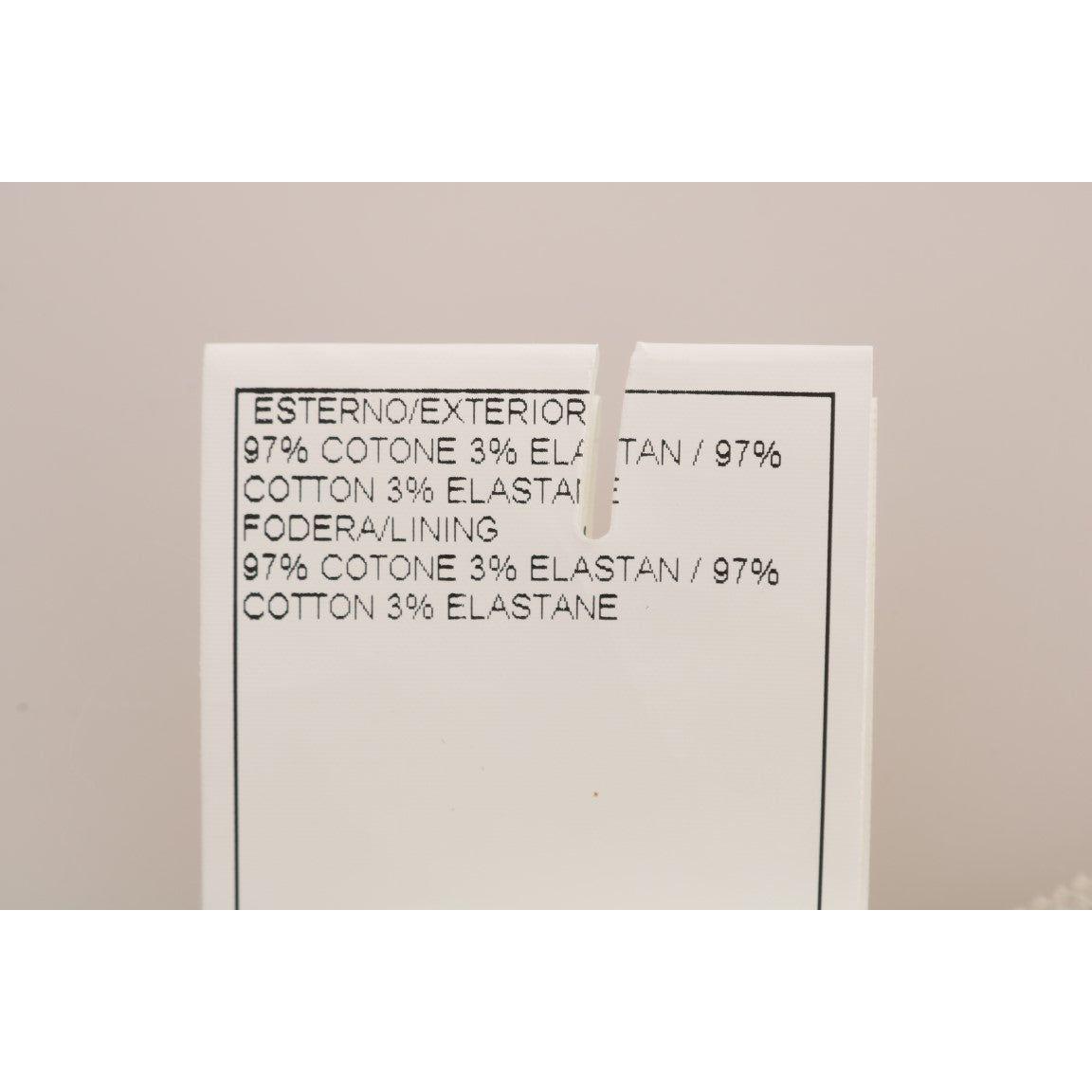 Ermanno Scervino Beige Slim Jeans Corduroy Skinny Pants