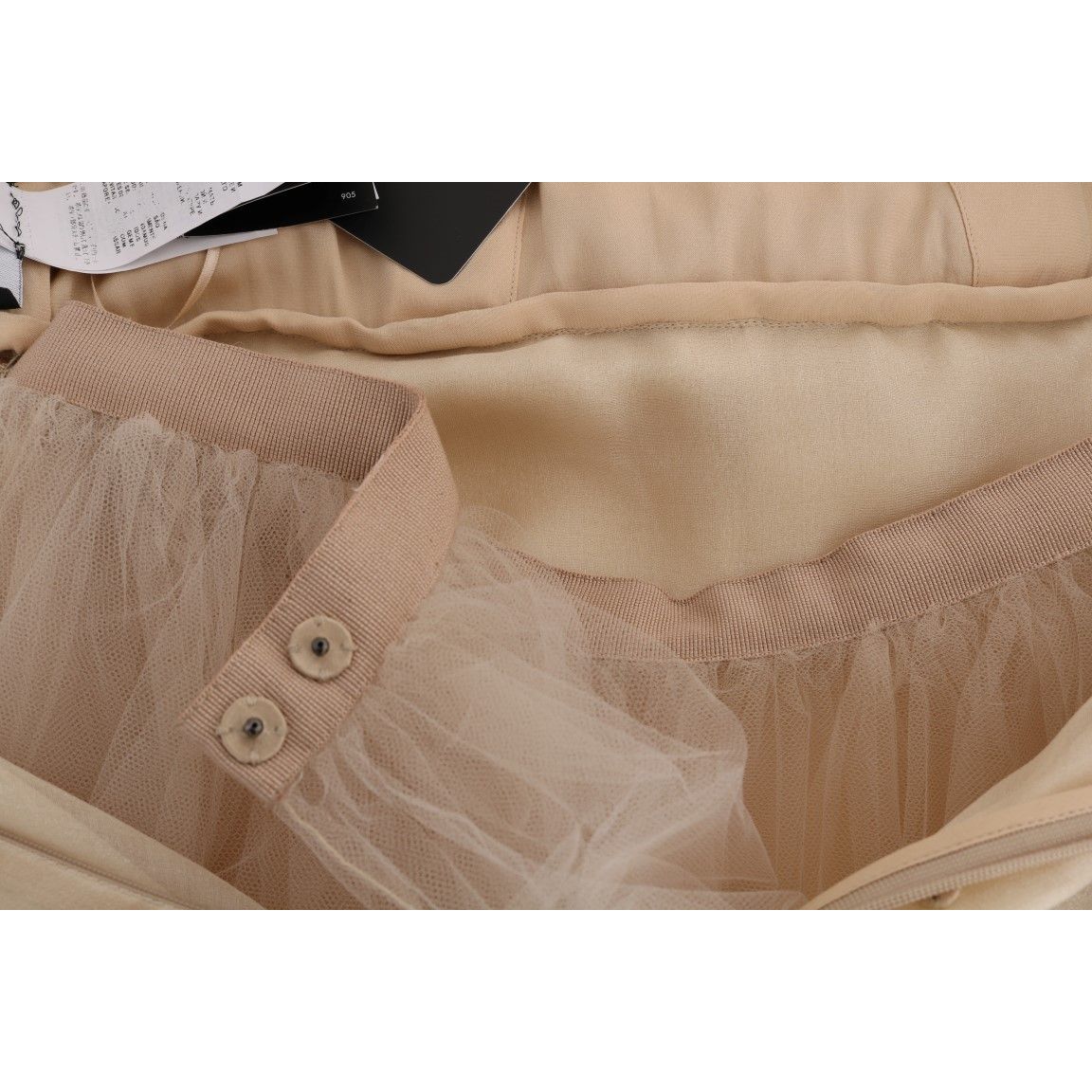 Dolce & Gabbana Gold Silk Crystal Embellished Dress