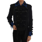 Dolce & Gabbana Black Wool Trench Jacket