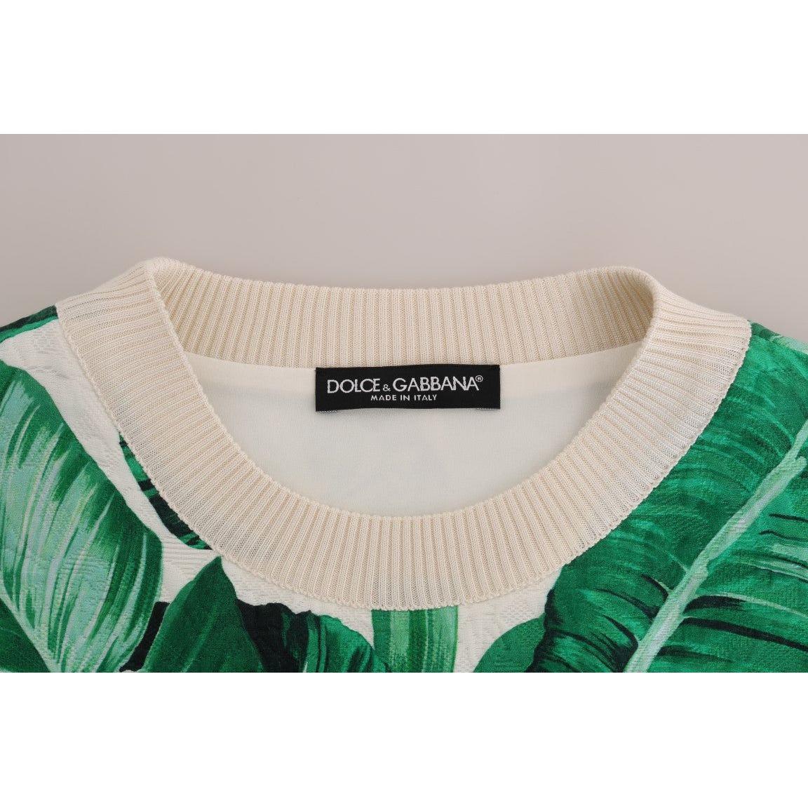 Dolce & Gabbana Pineapple Banana Sequins Crewneck Sweater TSH1752-5