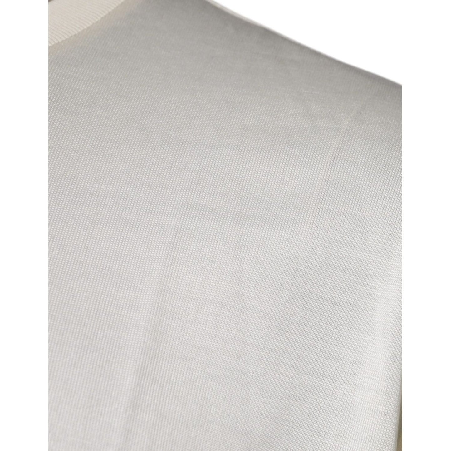 Dolce & Gabbana Off White Crew Neck Short Sleeve T-shirt
