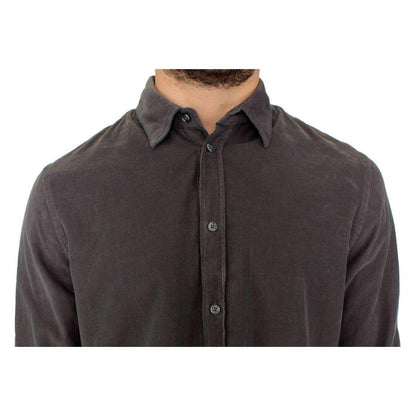 GF Ferre Green Button Front Cotton Casual Shirt