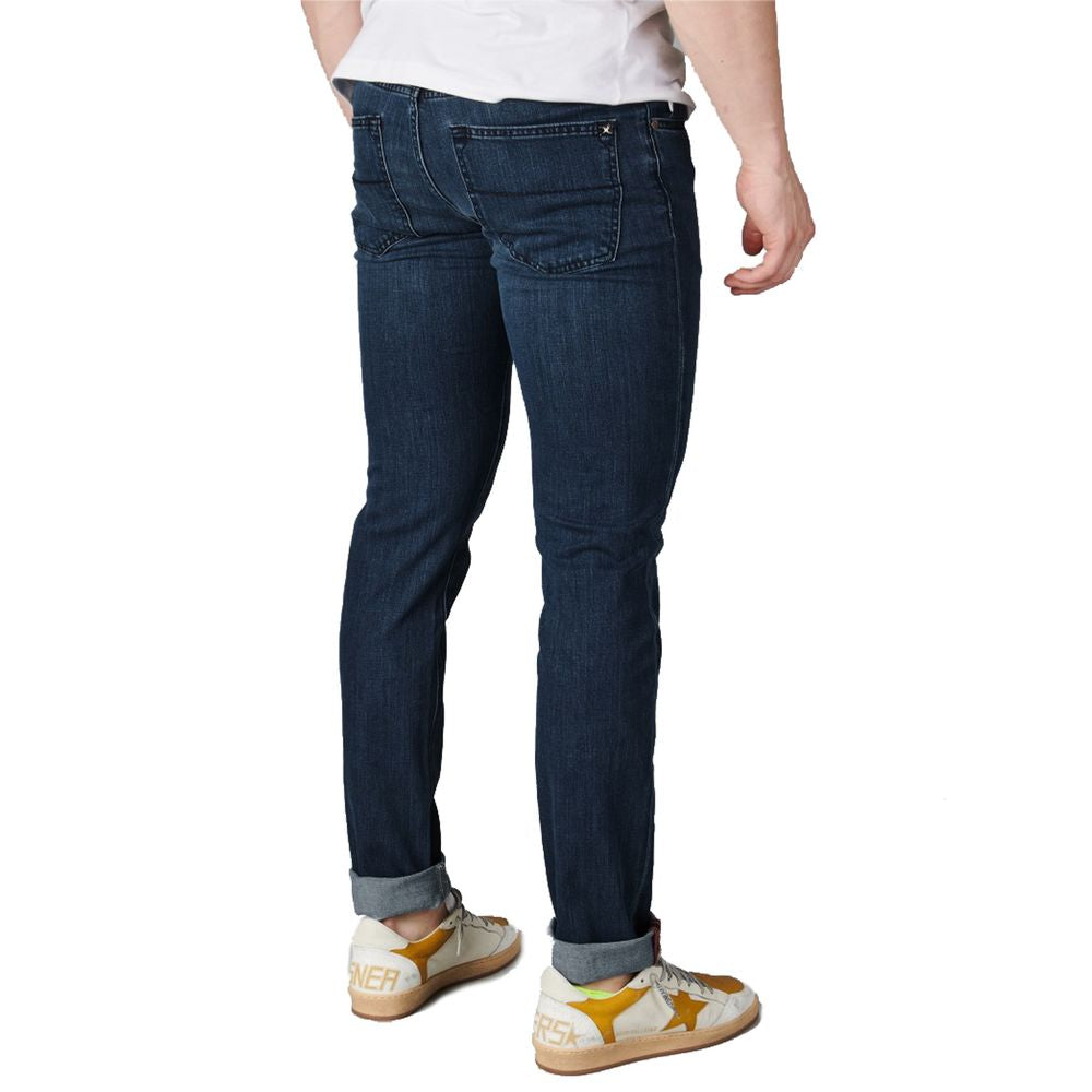 Tramarossa Blue Cotton Men Jeans