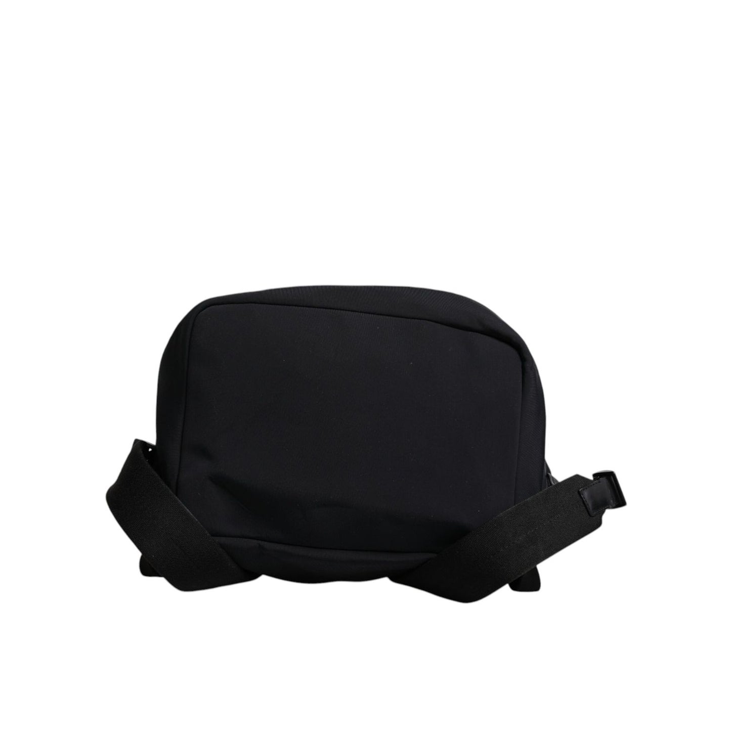 Dolce & Gabbana Black Neoprene Nylon DG Logo School Backpack Bag