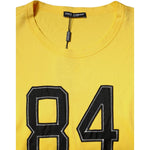 Dolce & Gabbana Yellow Crew Neck Short Sleeves T-shirt TSH87461-56