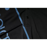Dolce & Gabbana Black Logo Print Collared Cotton Polo T-shirt