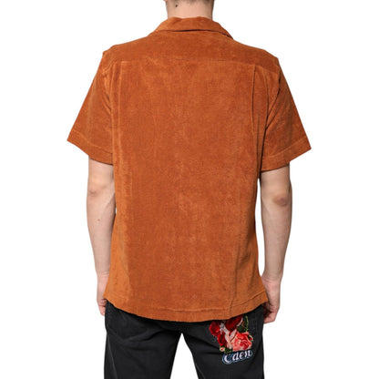 Dolce & Gabbana Hazel Cotton Velvet Button Down Collared Shirt Dolce & Gabbana