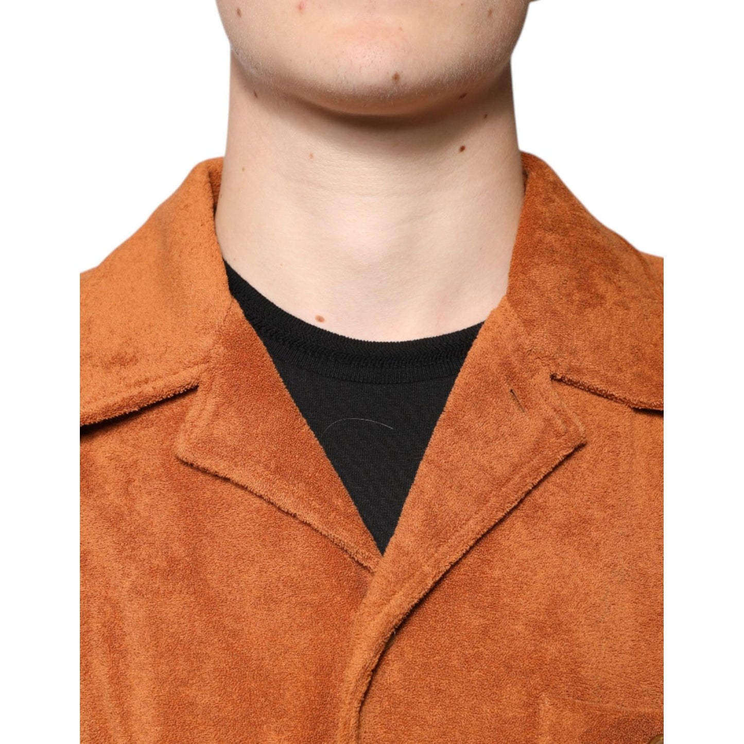 Dolce & Gabbana Hazel Cotton Velvet Button Down Collared Shirt Dolce & Gabbana