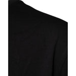 Dolce & Gabbana Black Logo Print Cotton Crew Neck T-shirt