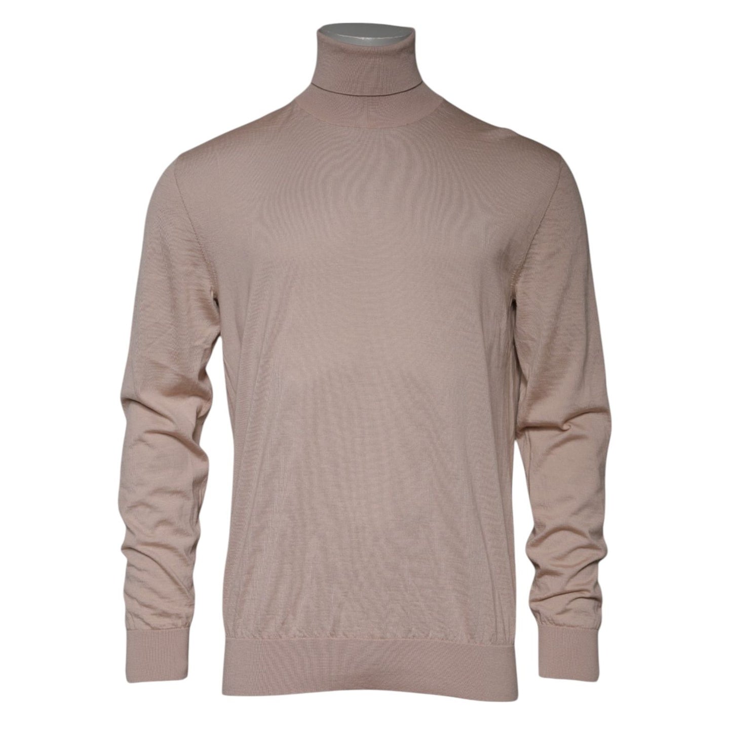 Dolce & Gabbana Beige Cashmere Turtleneck Pullover Sweater Dolce & Gabbana