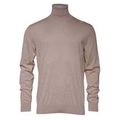 Dolce & Gabbana Beige Cashmere Turtleneck Pullover Sweater Dolce & Gabbana