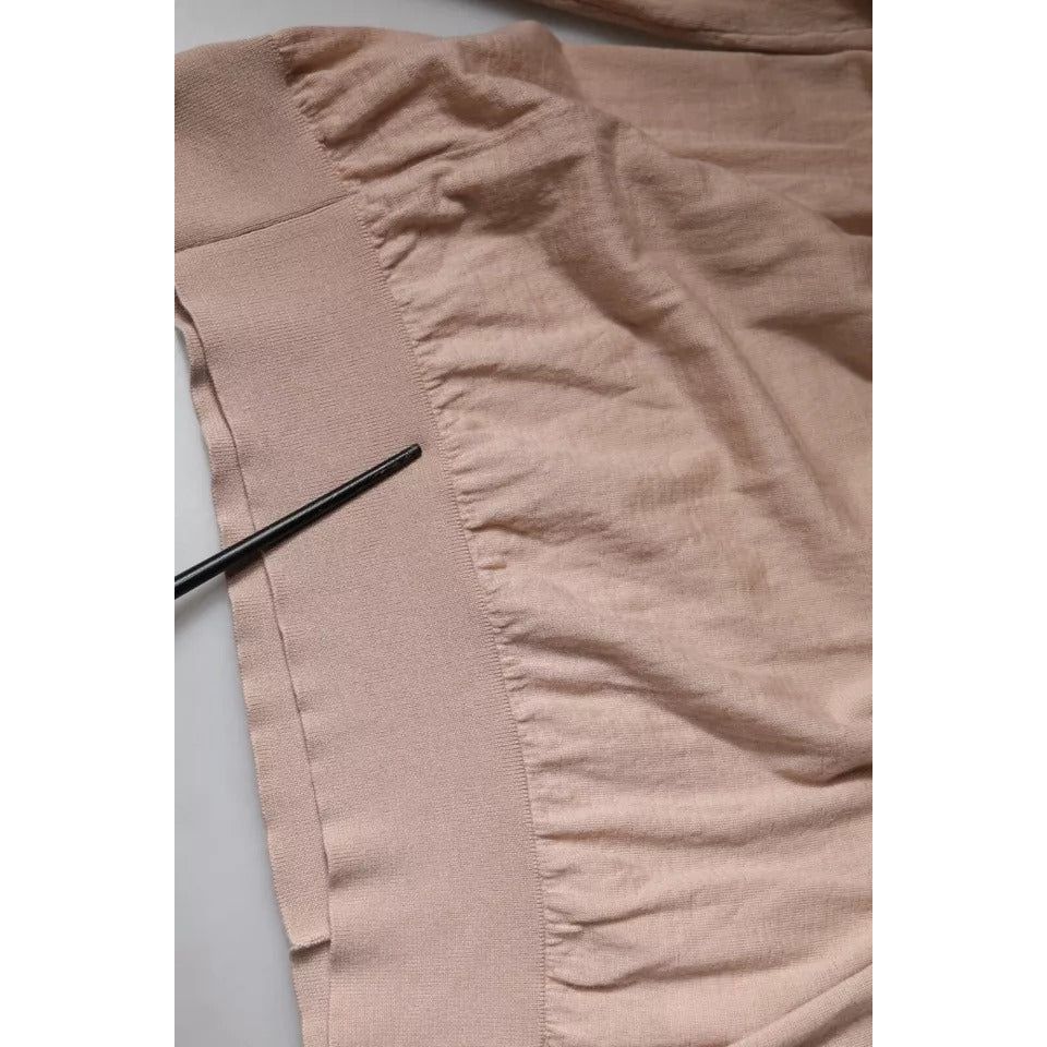 Dolce & Gabbana Beige Cashmere Turtleneck Pullover Sweater TSH87740-58