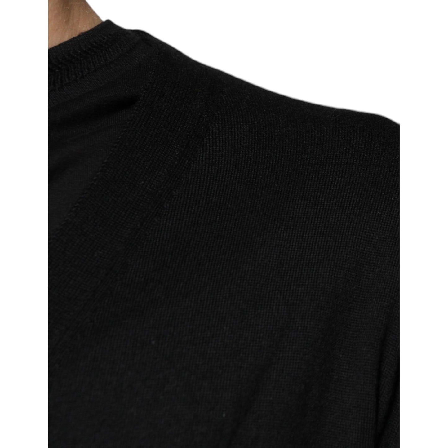 Dolce & Gabbana Black Cashmere Button Down Cardigan Sweater Dolce & Gabbana