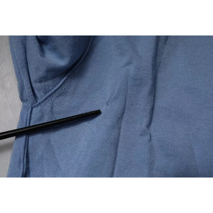 Dolce & Gabbana Light Blue Silk Turtleneck Pullover Sweater Dolce & Gabbana