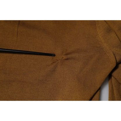 Dolce & Gabbana Brown Cashmere Turtleneck Pullover Sweater Dolce & Gabbana