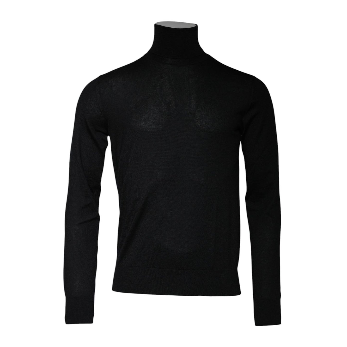 Dolce & Gabbana Black Cashmere Turtleneck Pullover Sweater Dolce & Gabbana