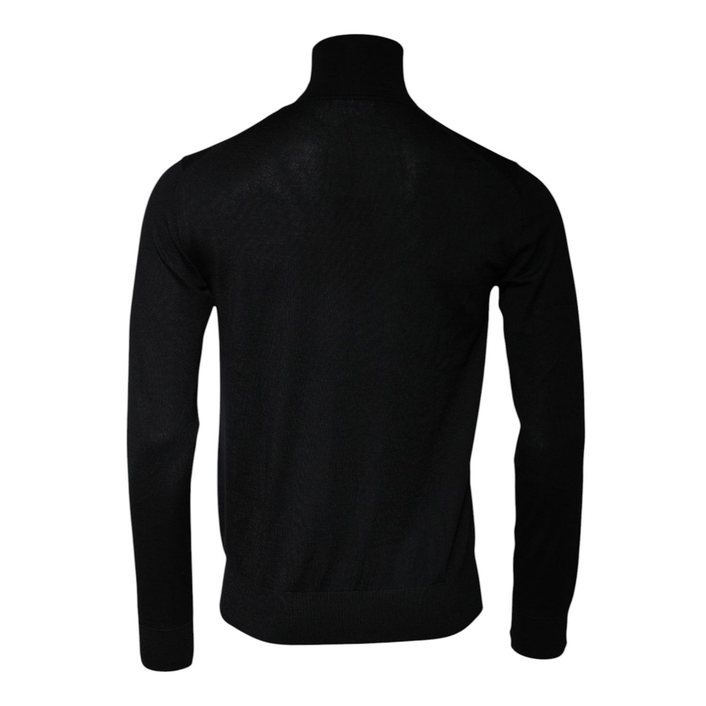 Dolce & Gabbana Black Cashmere Turtleneck Pullover Sweater Dolce & Gabbana