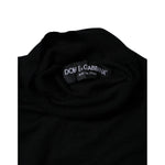Dolce & Gabbana Black Cashmere Turtleneck Pullover Sweater