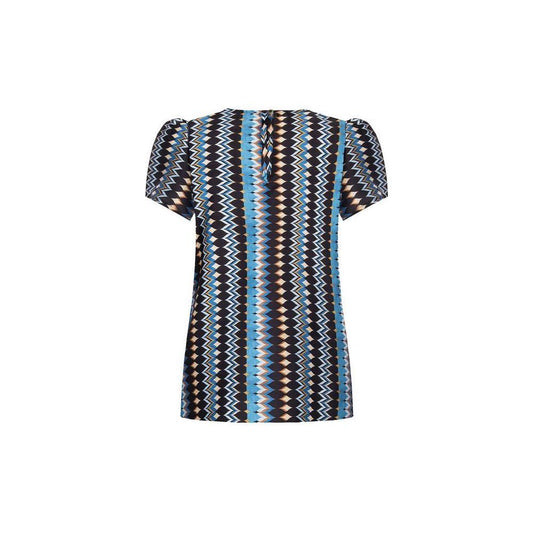 Rinascimento Turquoise Polyester Blouse RI-12021500679-IT38|XS