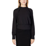 Sandro Ferrone Black Polyester Blouse SA-13053600009-42 | S