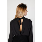 Sandro Ferrone Black Polyester Blouse SA-13053600009-42 | S