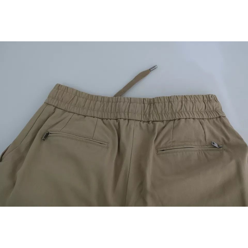 Dolce & Gabbana Beige Pin Up Print Cargo Pants Dolce & Gabbana