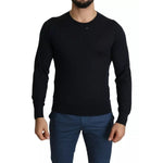 Dolce & Gabbana Black Cashmere Crew Neck Sweatshirt Sweater
