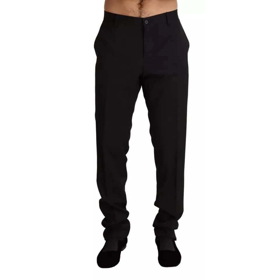 Dolce & Gabbana Black Dress Formal Skinny Pants Dolce & Gabbana