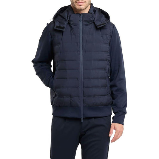 People Of Shibuya Blue Polyester Jacket PE-14506-IT46 | S