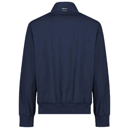 People Of Shibuya Blue Cotton Jacket PE-14510-IT46 | S